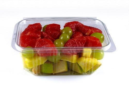 Case of 400 1000ml Rectangular Plastic Salad Container