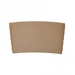 Case of 2000 Large Kraft Cardboard coffee cups sleeves