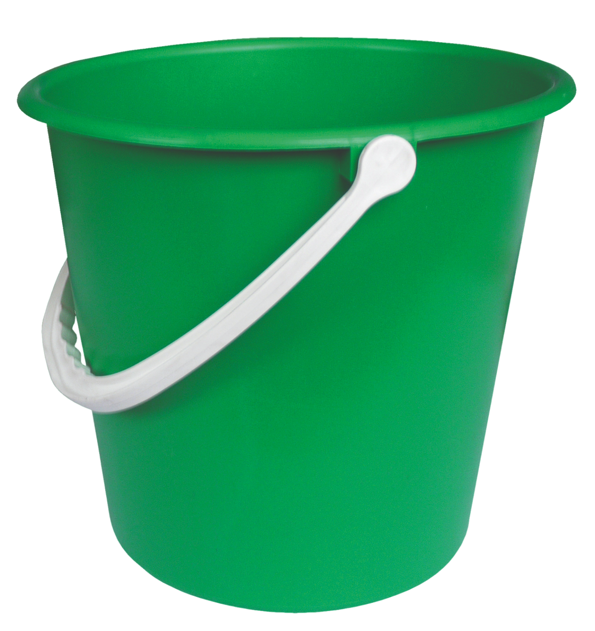 Round Plastic Bucket Green 9Ltr