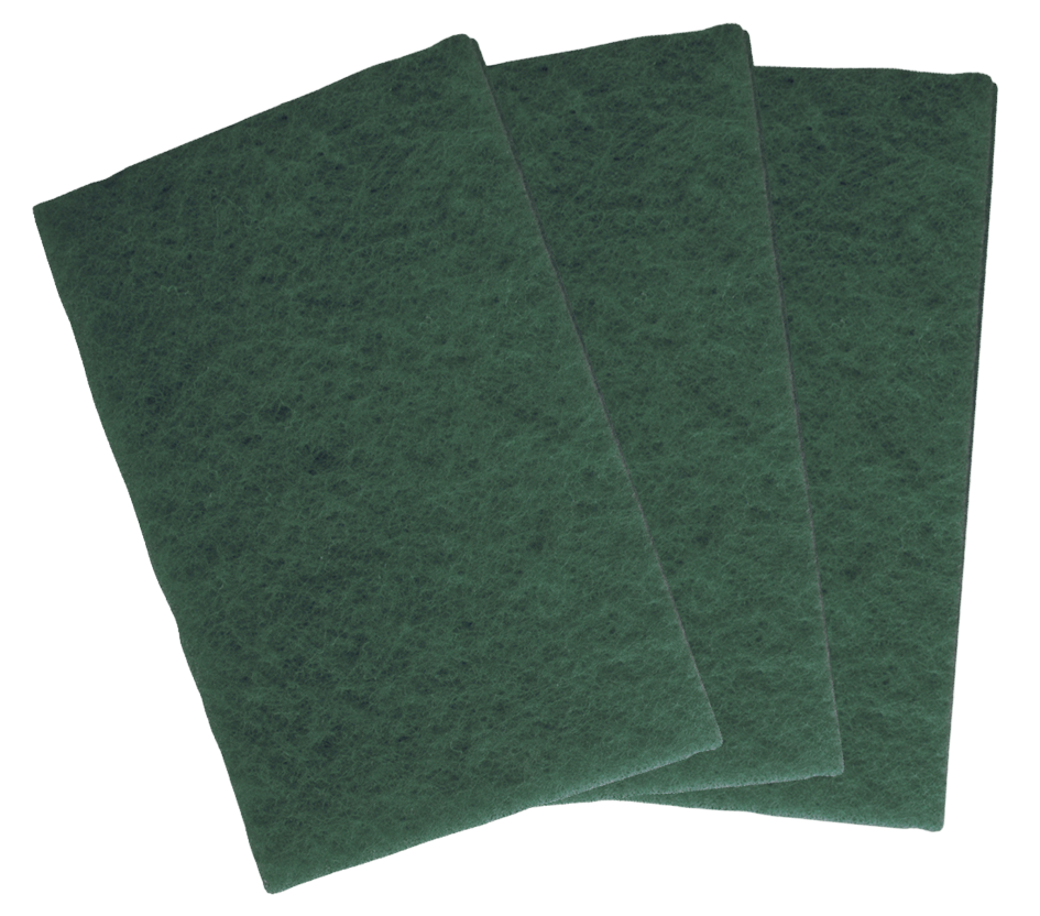 Scouring Pads Green Pack of 10