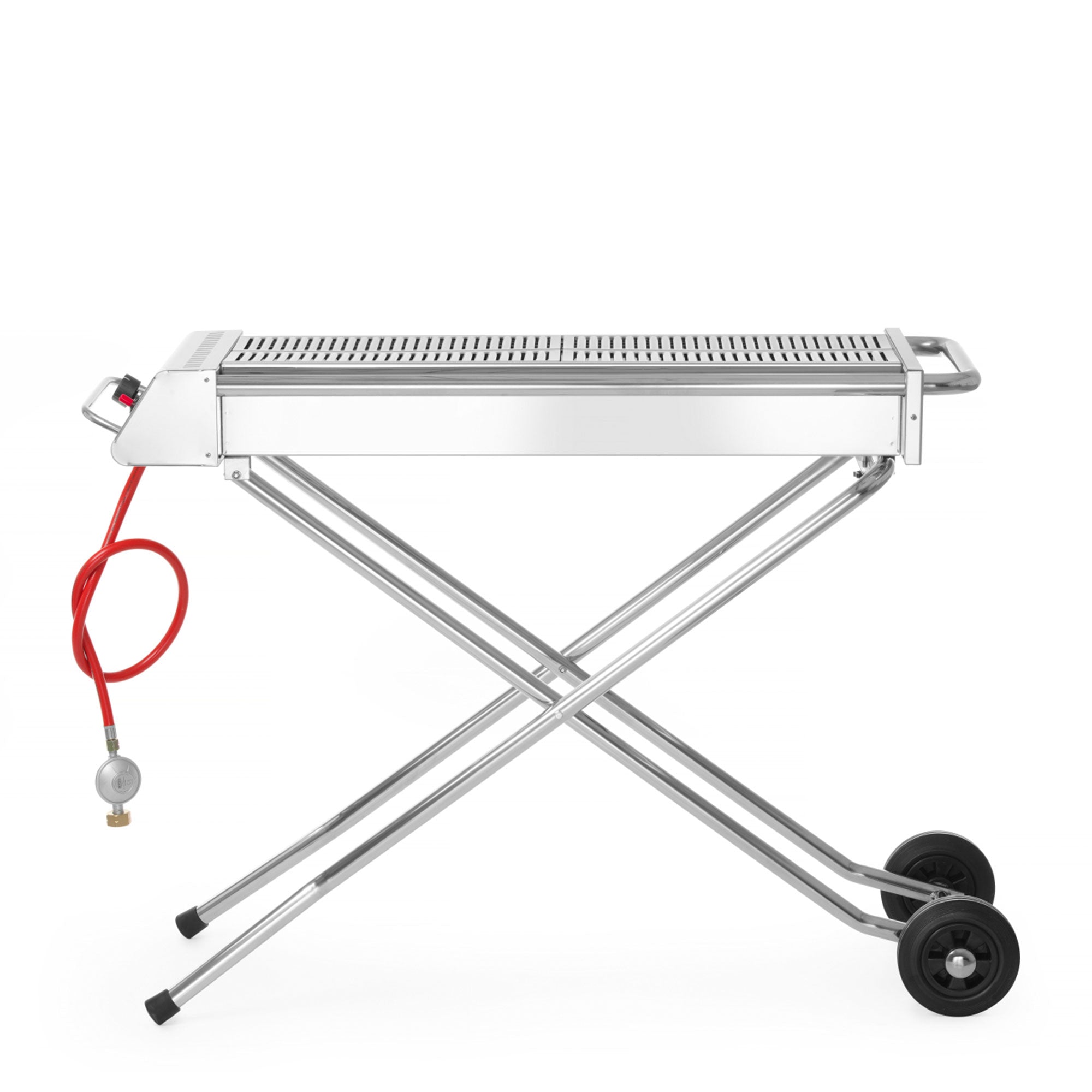 Hendi Xenon Pro Stainless Steel Gas BBQ. Portable with folding legs