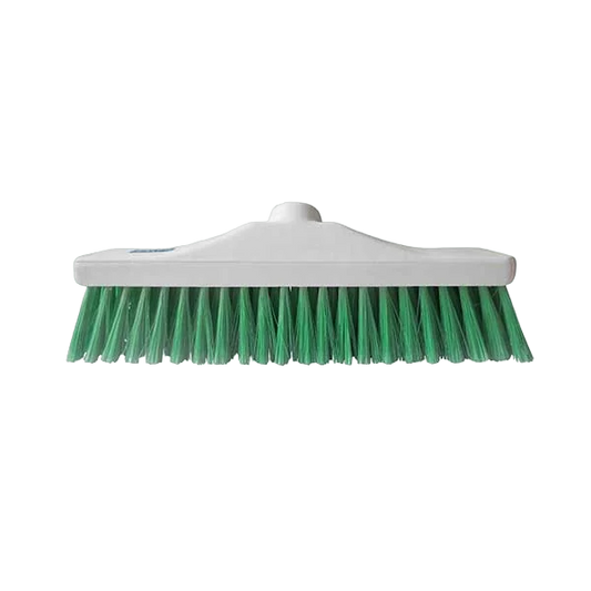 30cm Hygiene Broom Head Soft Bristle Green