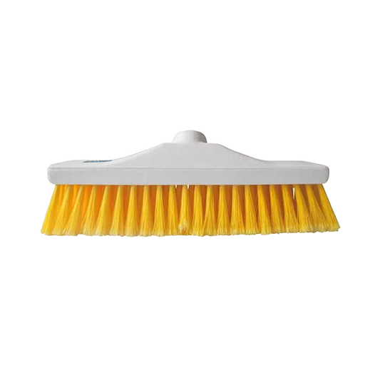 30cm Hygiene Broom Head Soft Bristle Yellow