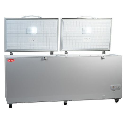 GRADED - Contender 655L Capacity Twin Lid Chest Freezer