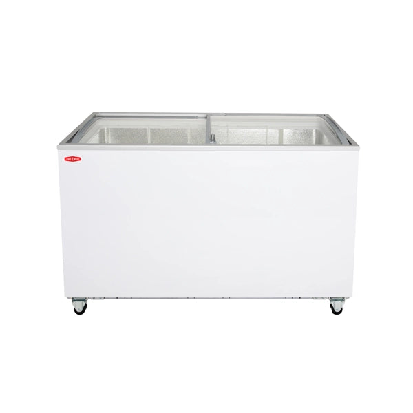 Contender Ice Cream Freezer 420ltr with Curved Sliding Glass Lid