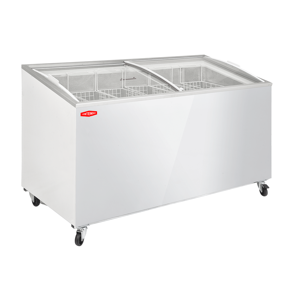 Contender Ice Cream Freezer 480ltr with Curved Sliding Glass Lid