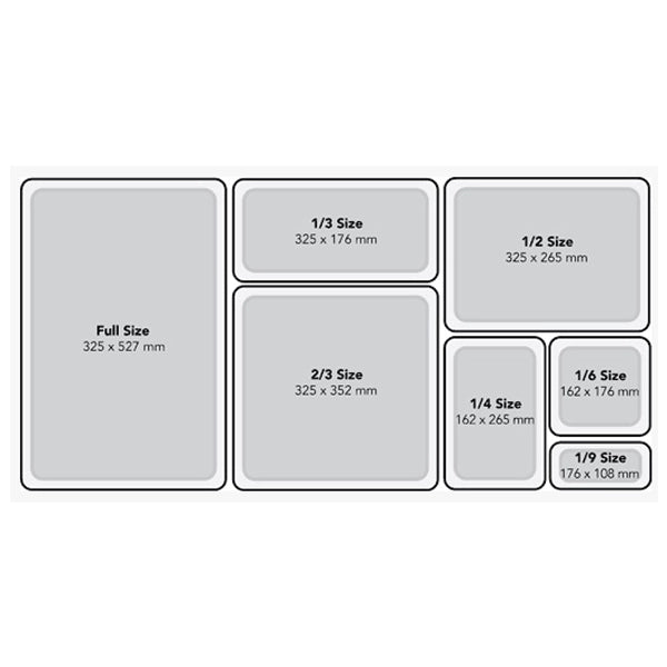 Quattro Stainless Steel 1/1 Gastronorm Pan 100mm Depth 14L Capacity