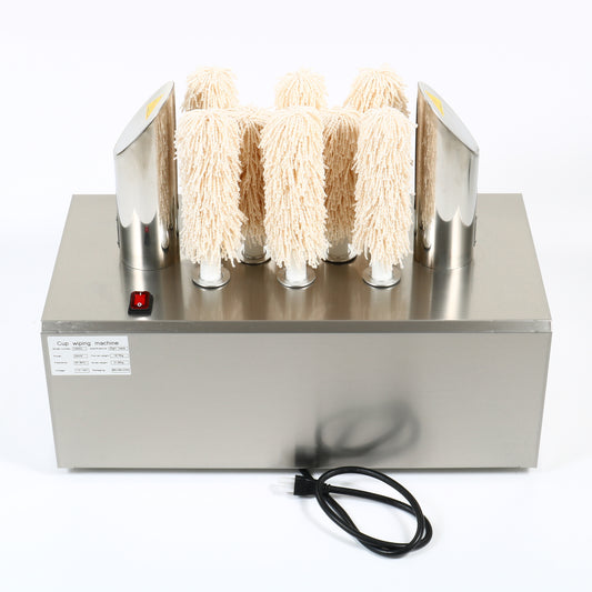 Contender Glass Dryer and Polisher - 8 Brushes, 660 glasses per hour