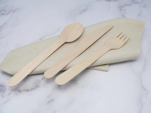 156mm Wooden Birchwood Forks