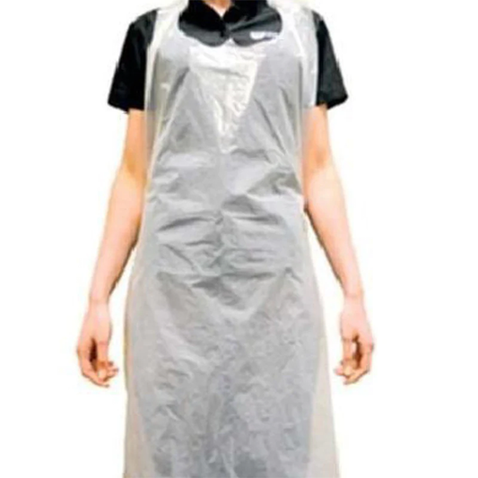 White PE Aprons 12 micron x 1000