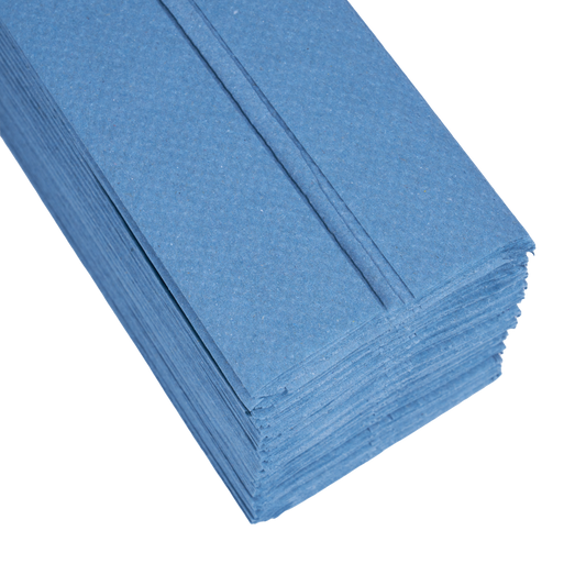 Hand Towels C Fold 1ply Blue Case of 2400