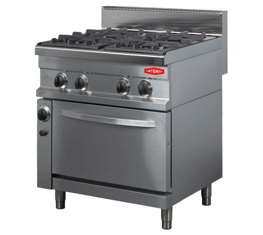 Contender Heavy Duty 4 Burner Gas Range Cooker - Natural Gas or LPG