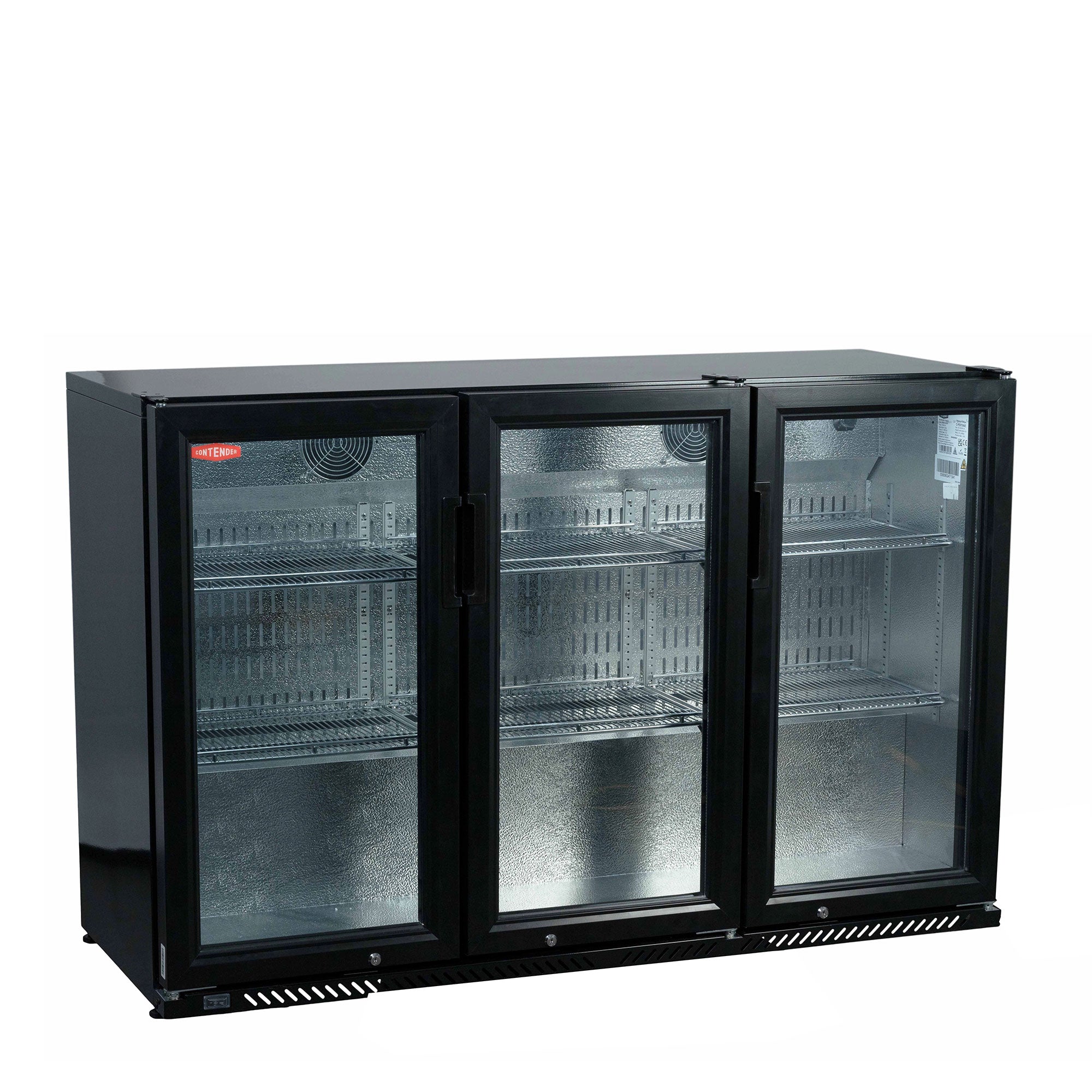 Contender 342L Commercial Triple Hinged Door Bottle Cooler