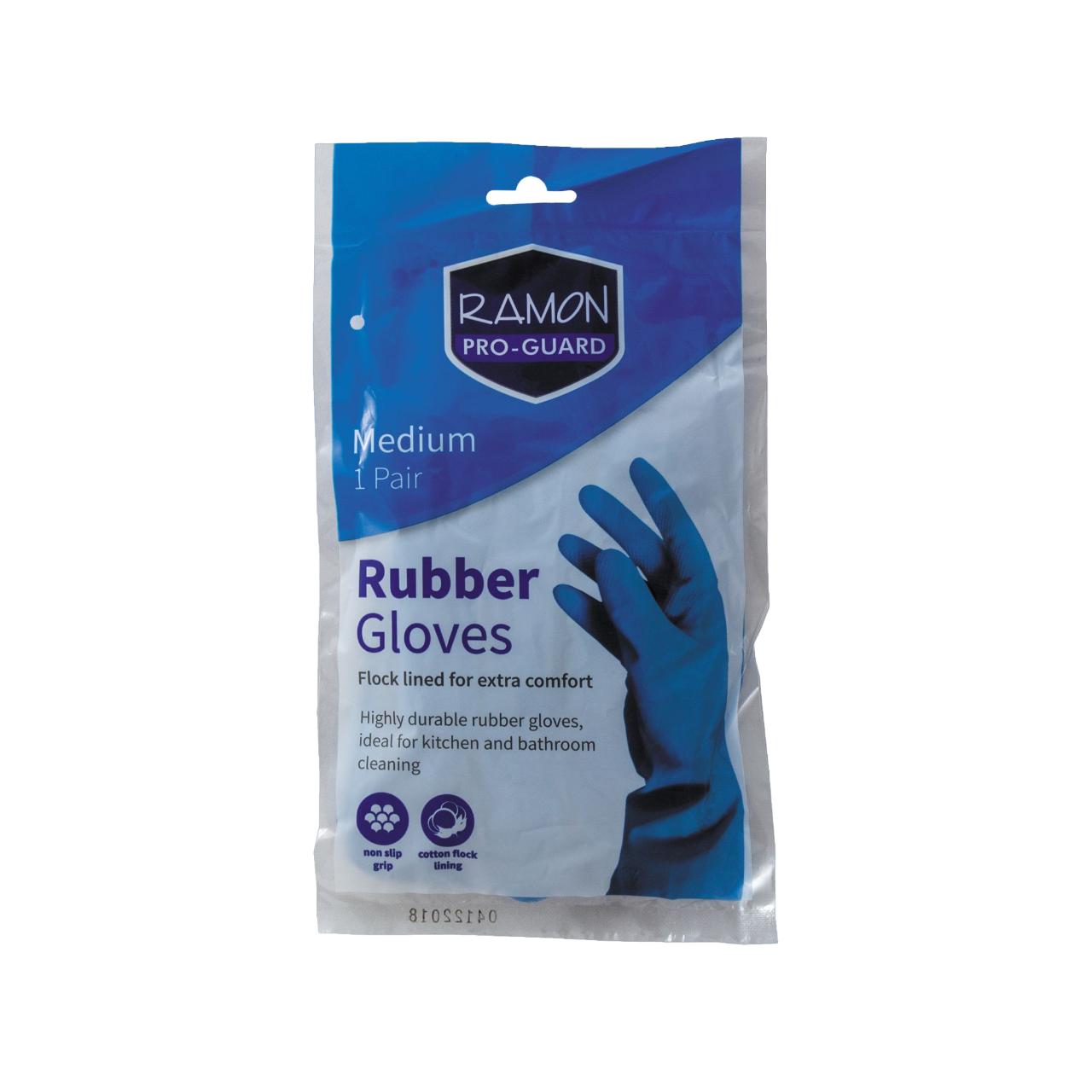 Pro-Guard Rubber Gloves Small Blue - 1 Pair