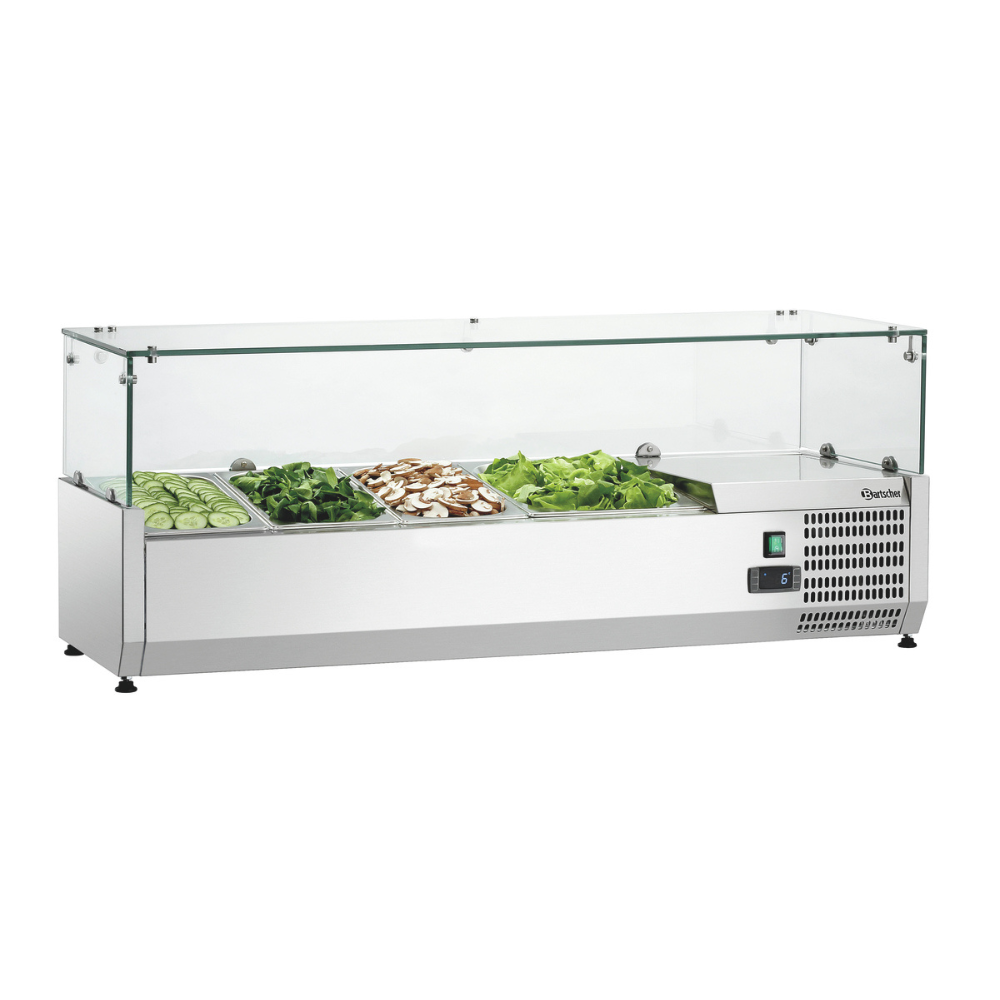 Bartscher Cooling Top - Glazed -1200mm wide