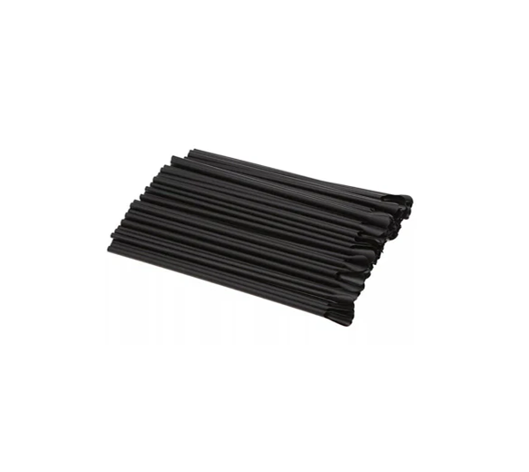 Case of 200 Black Compostable Spoon Straws