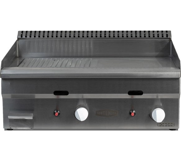 Contender 700mm Split Ribbed & Smooth Top Gas Griddle