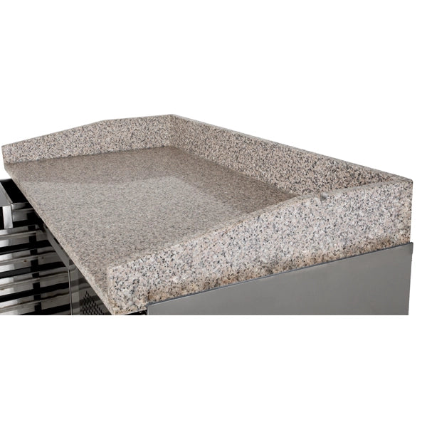 Gastroline Granite Top Refrigerated Pizza Prep Counter with 7 x Dough Drawers