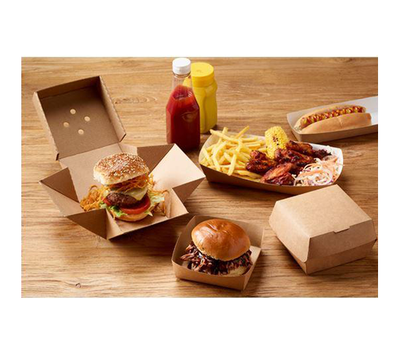 ECatering Essentials Eco-Friendly Premium Corrugated Burger Box Pack of 100