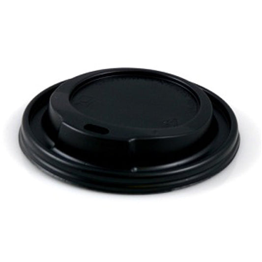 90mm Black Plastic Sip Lid - ECatering Essentials