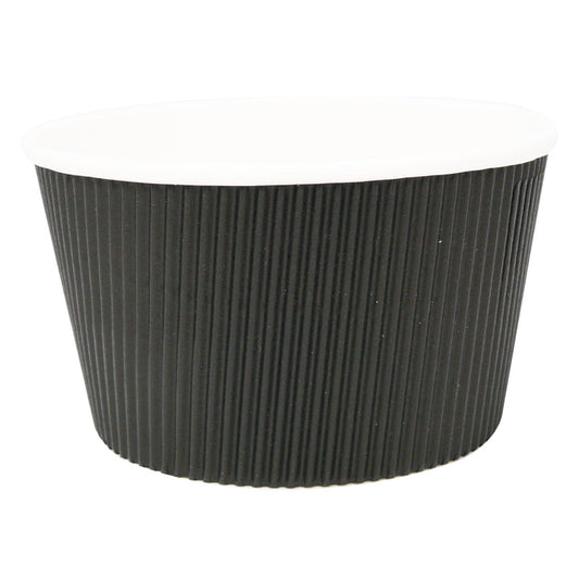 16oz Black Ripple Soup Cups - ECatering Essentials