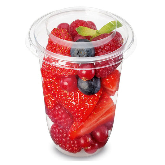 8.5oz (250ml) Plastic Snacking Pots - ECatering Essentials