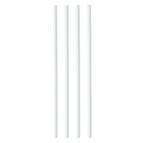 6mm Eco Friendly White Paper Straws - ECatering Essentials