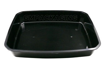 3200cc PP Black Food Lidding Tray - ECatering Essentials