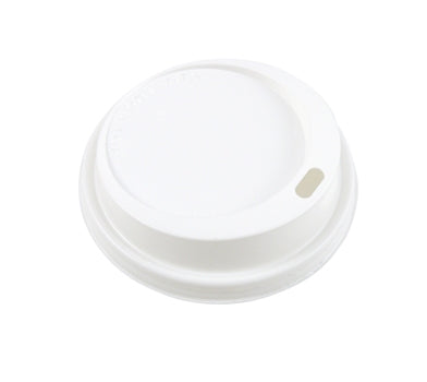 90mm White Plastic Sip Coffee Lid - ECatering Essentials