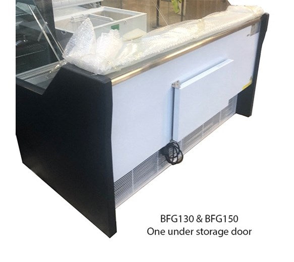 Blizzard 1590mm Black Serve Over Refrigerated Counter