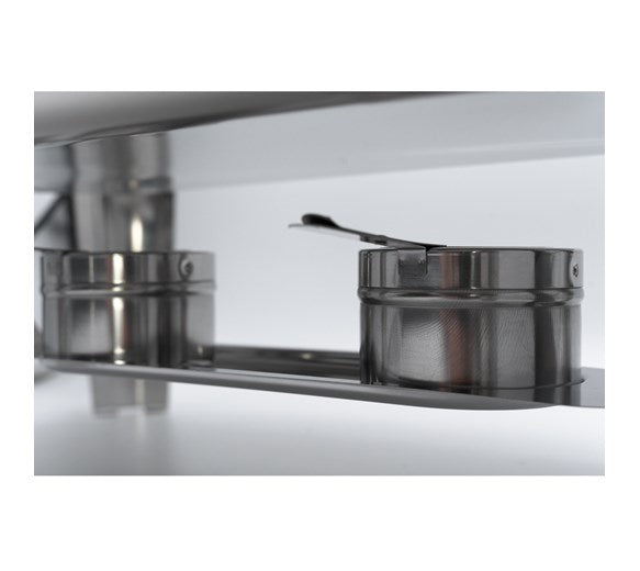 Quattro Roll Top Chafing Dish - Glass Window Full 9 Litre Capacity