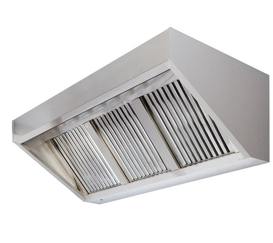 Extraction Canopy - Hood 1000mm Wide With Grease Filters - Wall Mounted 700mm Deep