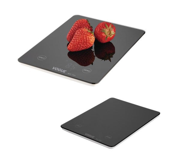 Vogue Digital Black Kitchen Scale 10kg