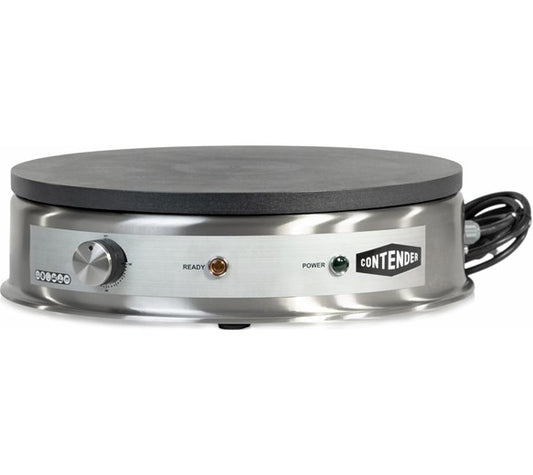 Contender Single Round Electric Crepe Maker