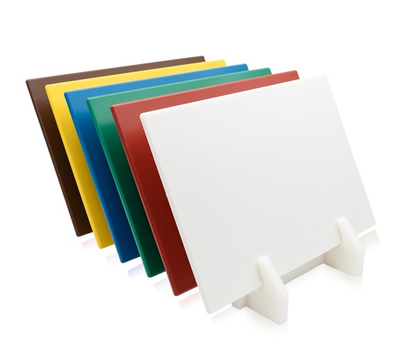 ECatering Chopping Board Pack of 6 - Including FREE Stand (44 x 30 x 1