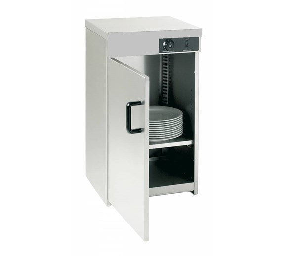 Quattro Hot Cupboard Stainless Steel - Single Door - Holds Up To 80 Plates