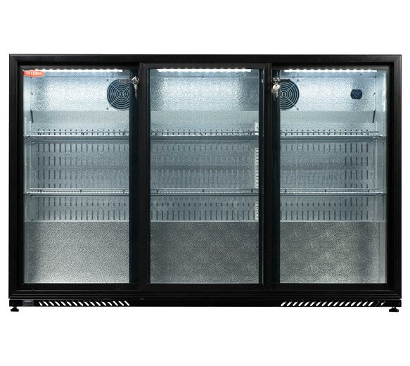 Contender 342L Commercial Triple Sliding Door Bottle Cooler