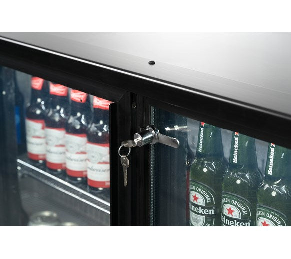 Contender 342L Commercial Triple Sliding Door Bottle Cooler