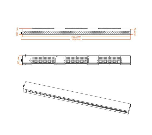 Heater Only for 1500mm Twin Shelf Over Gantry / Food Pass