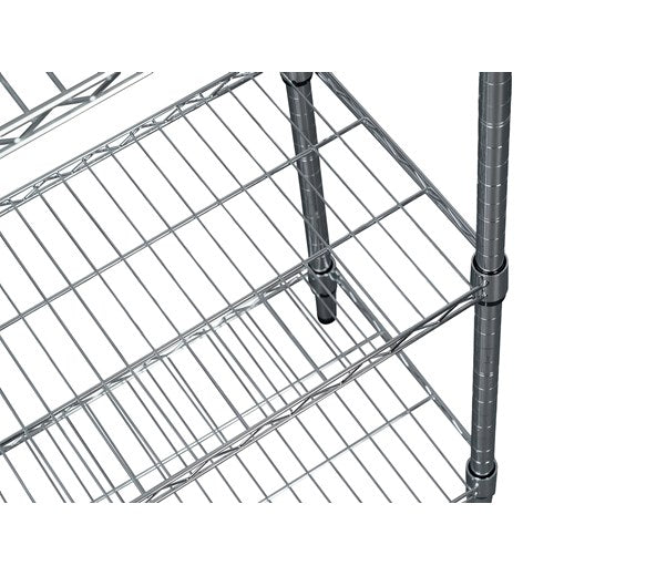 Quattro 4 Tier 760mm Wide Metal Kitchen Racking Shelving